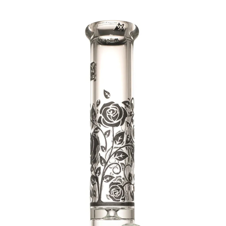 Milky Way Roses 14" Straight Tube (Clear with Black)