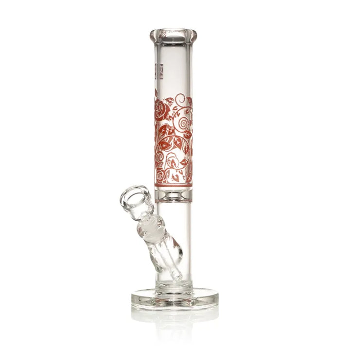 Milky Way Roses 14" Straight Tube (Clear with Red)