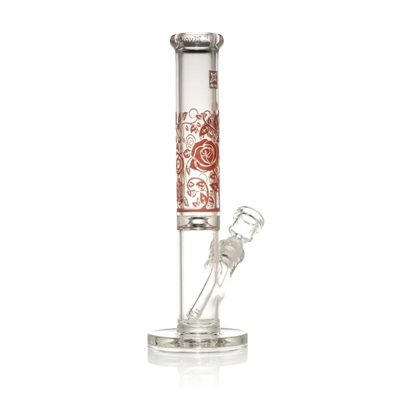 Milky Way Roses 14" Straight Tube (Clear with Red)