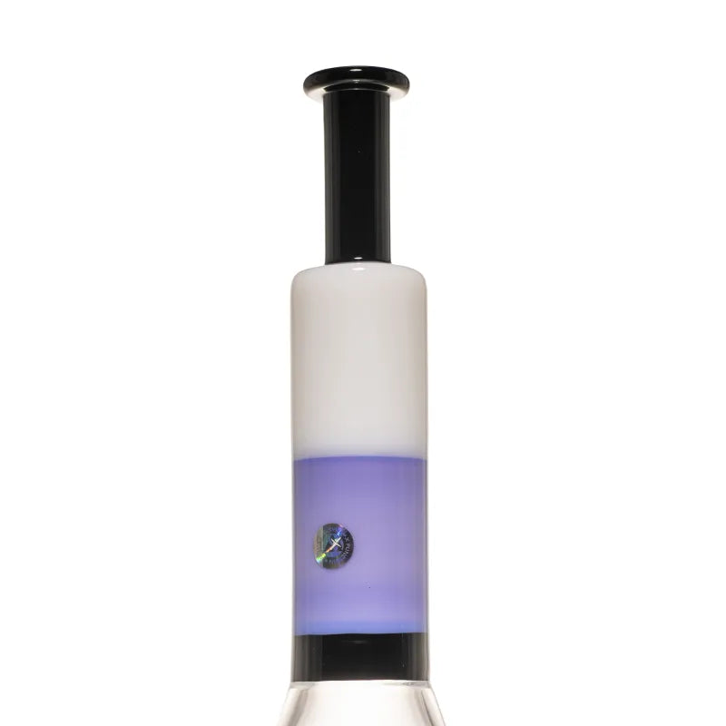 Milky Way White & Purple 14" Beaker Bong