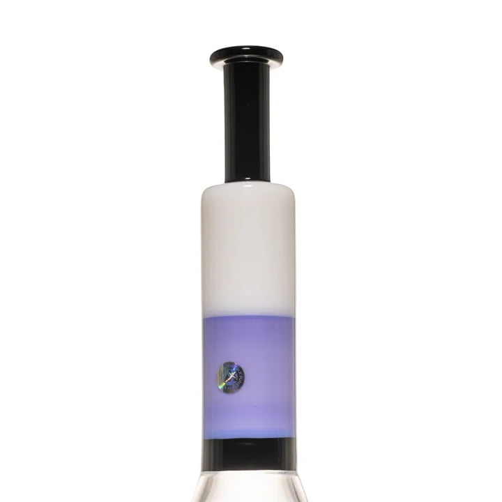 Milky Way White & Purple 14" Beaker Bong