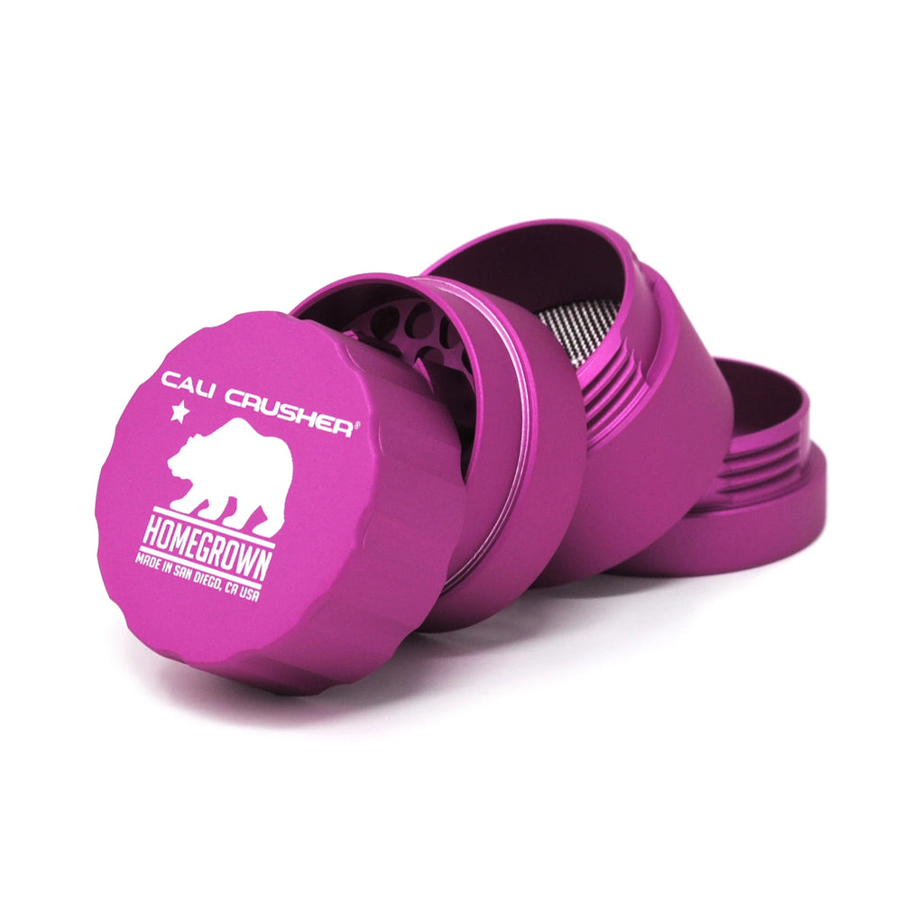 cali crusher homegrown large 4 piece grinder pink