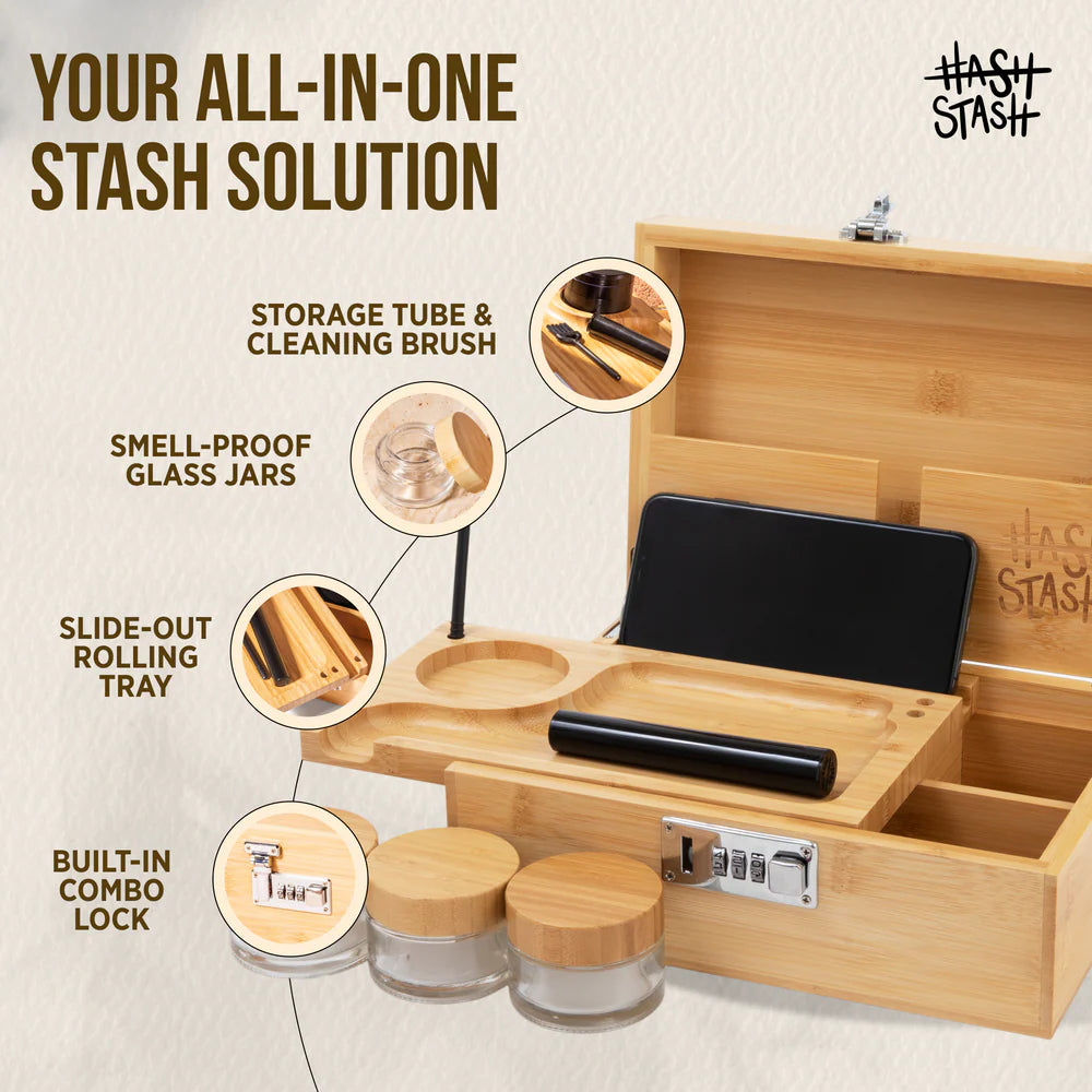 HashStash OG Stash Box (Bamboo)