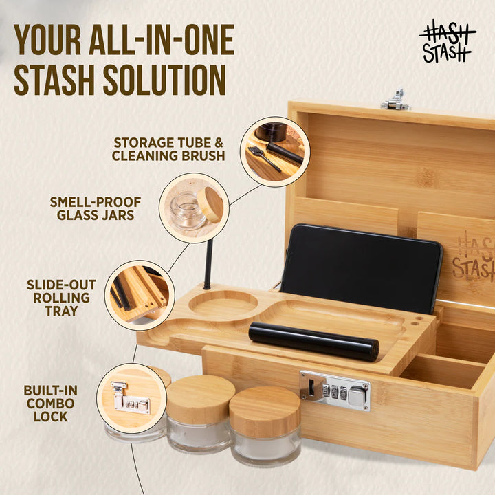 HashStash OG Stash Box (Bamboo)