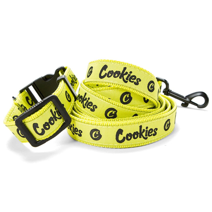 cookies original logo dog collar leash combo 