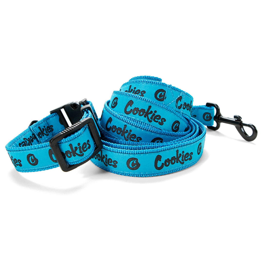 cookies original logo dog collar leash combo mint