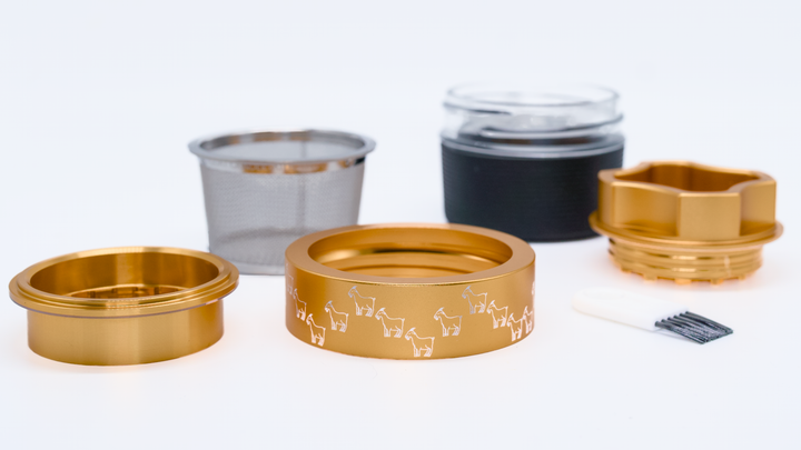 GOAT Grinder 4 Piece Aluminum Grinder | AITH v.I – OG - Repeat Pattern