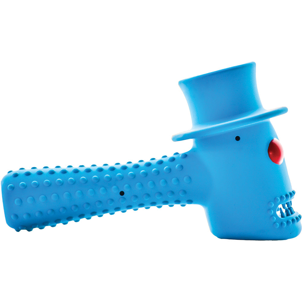 Hippy Hammer Tough Dog Toy blue side view