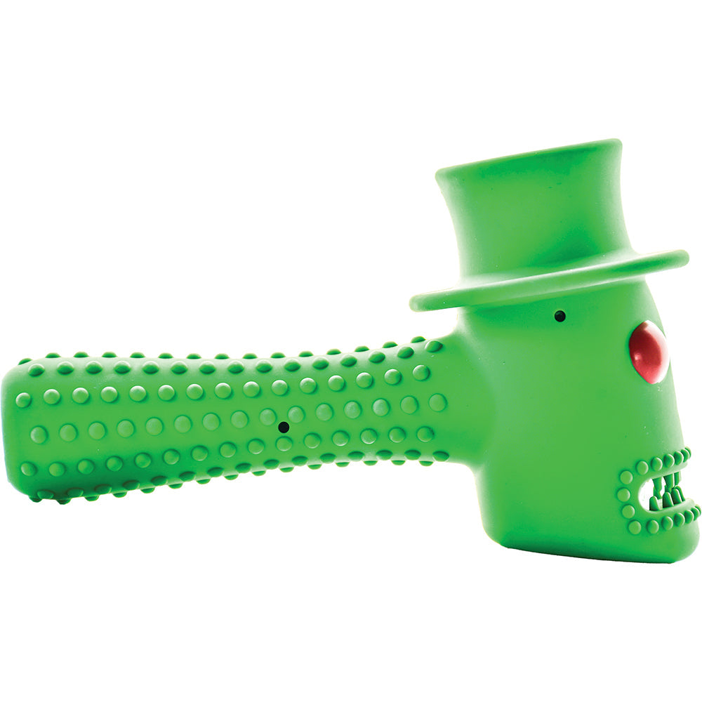 Hippy Hammer Tough Dog Toy green side view