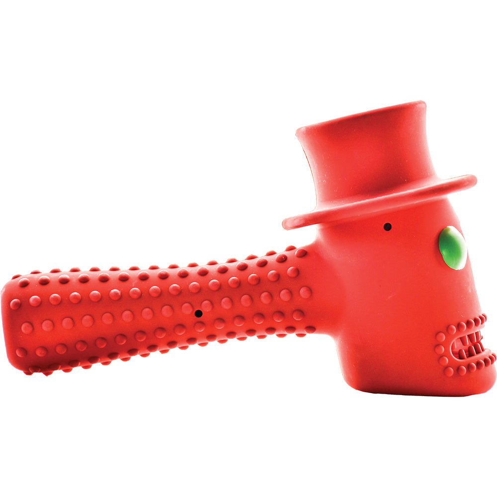 Hippy Hammer Tough Dog Toy red side view