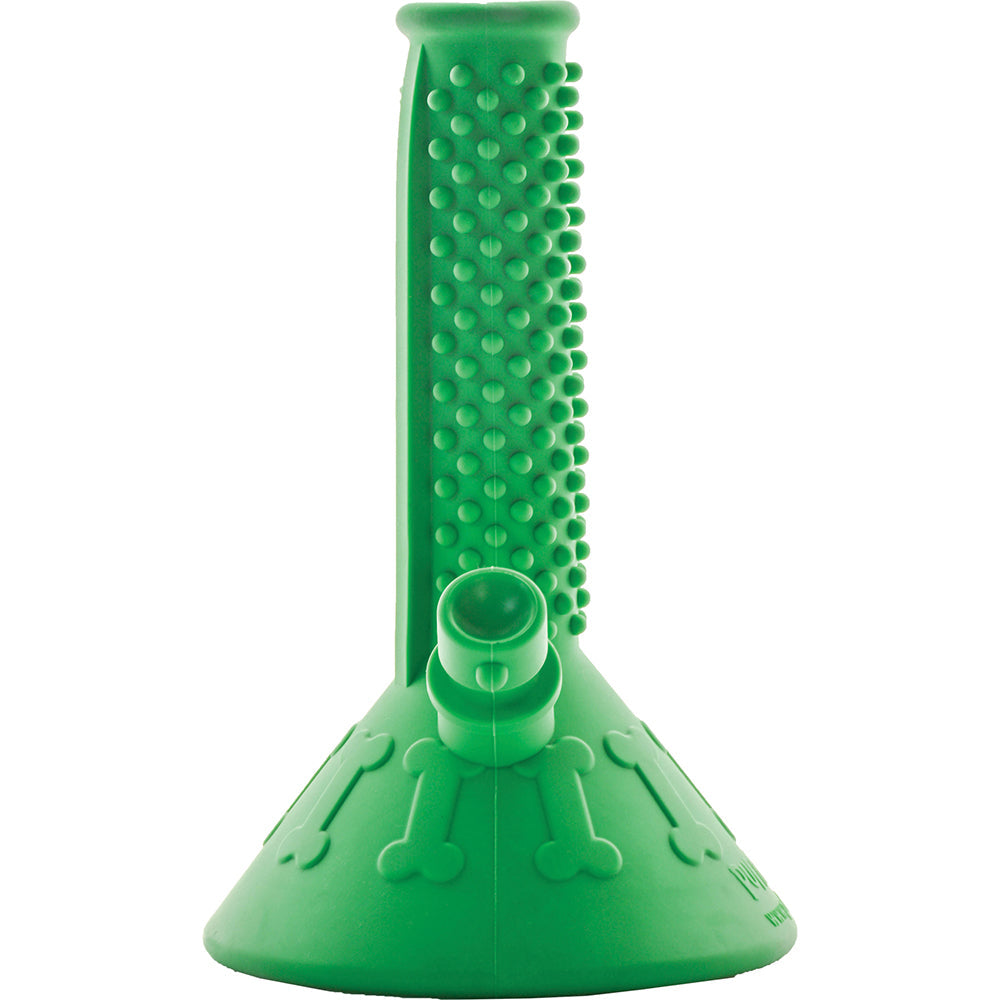 Beaker Buddy Tough Dog Toy front view green