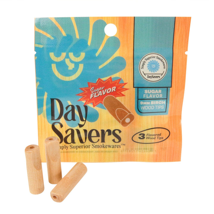 DaySavers Wood Filter Tips (9mm) (60 tips)
