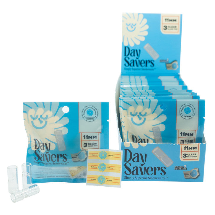 DaySavers Glass Filter Tips (11mm) (60 tips)