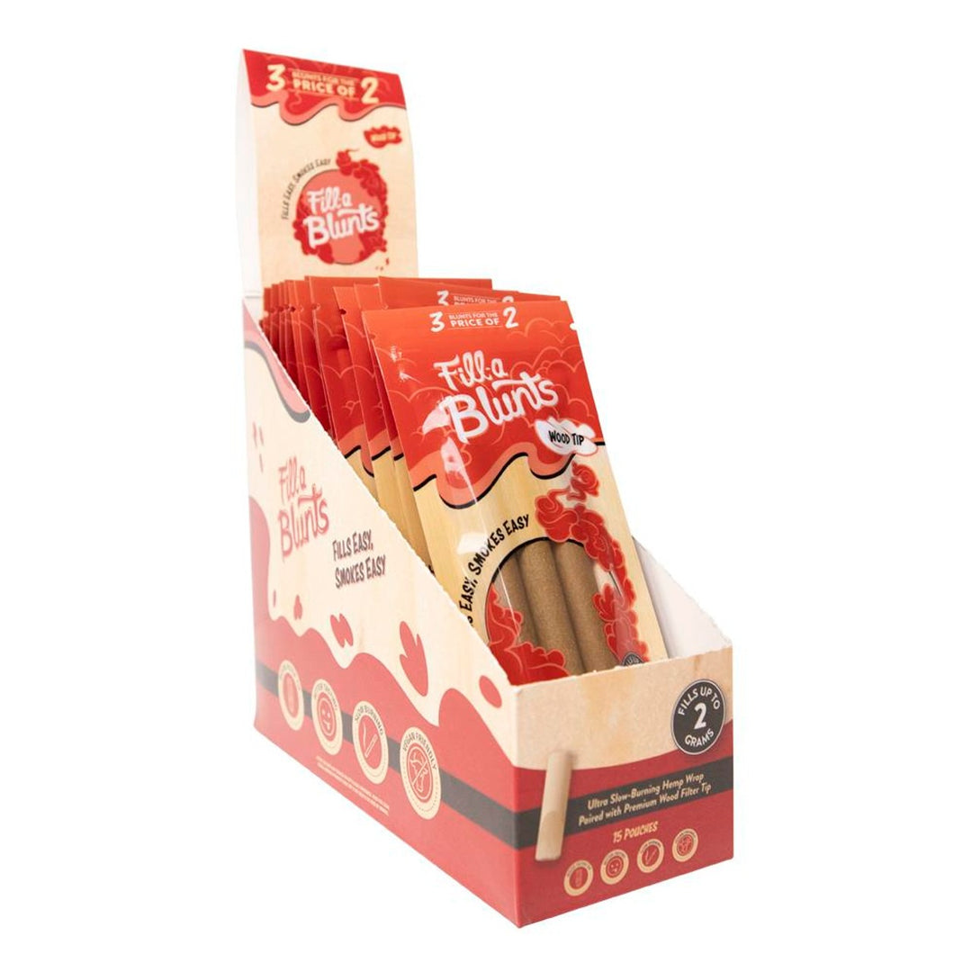 DaySavers Pre-Rolled 11mm Blunt Wraps with Wood Tip (45 Blunts)
