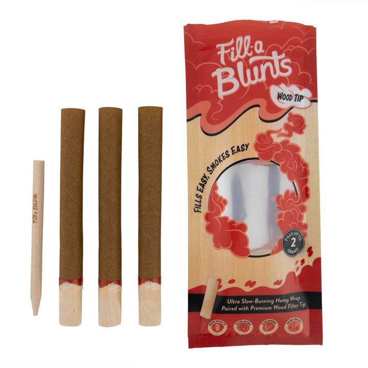 DaySavers Pre-Rolled 11mm Blunt Wraps with Wood Tip (45 Blunts)