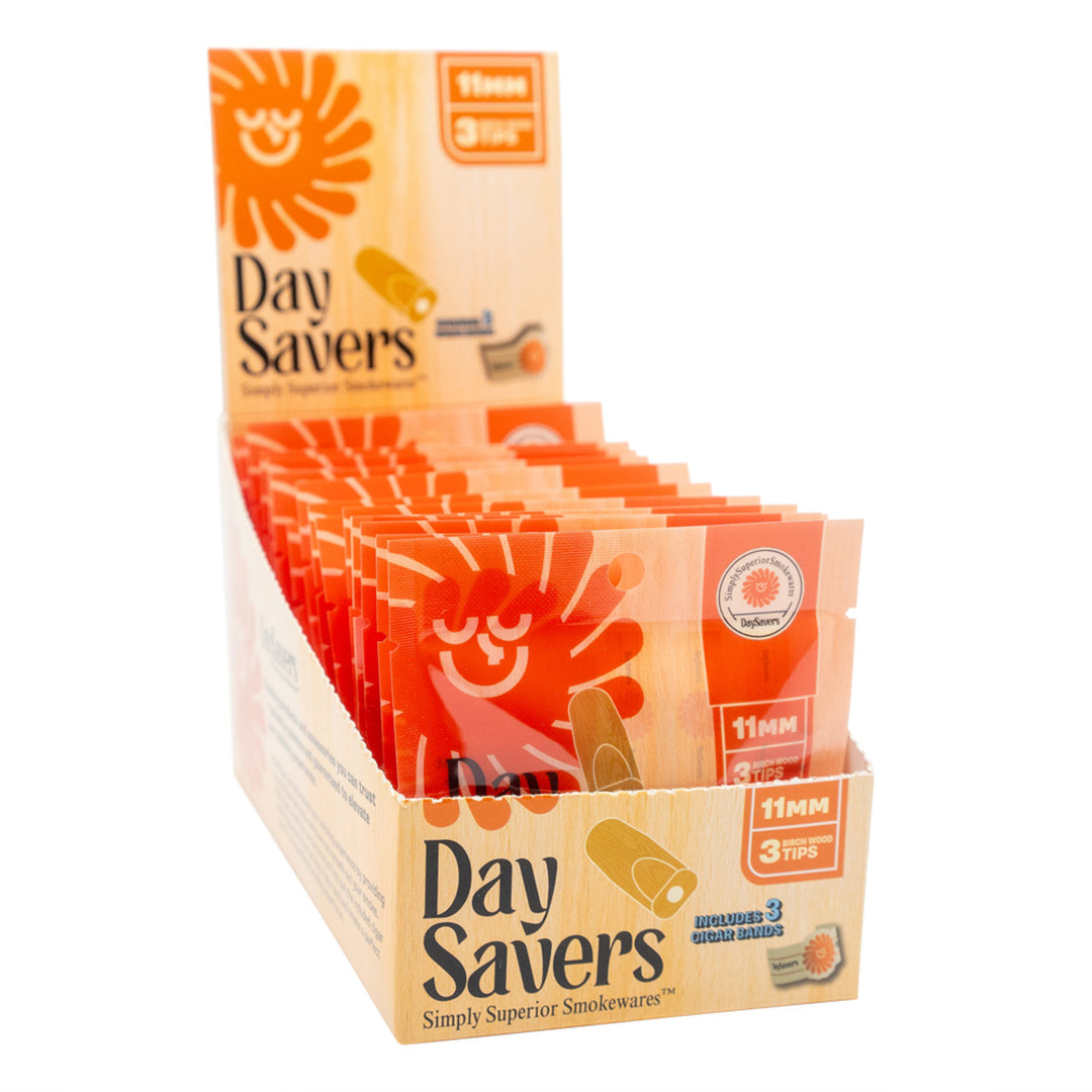 DaySavers Wood Filter Tips (11mm) (60 tips)
