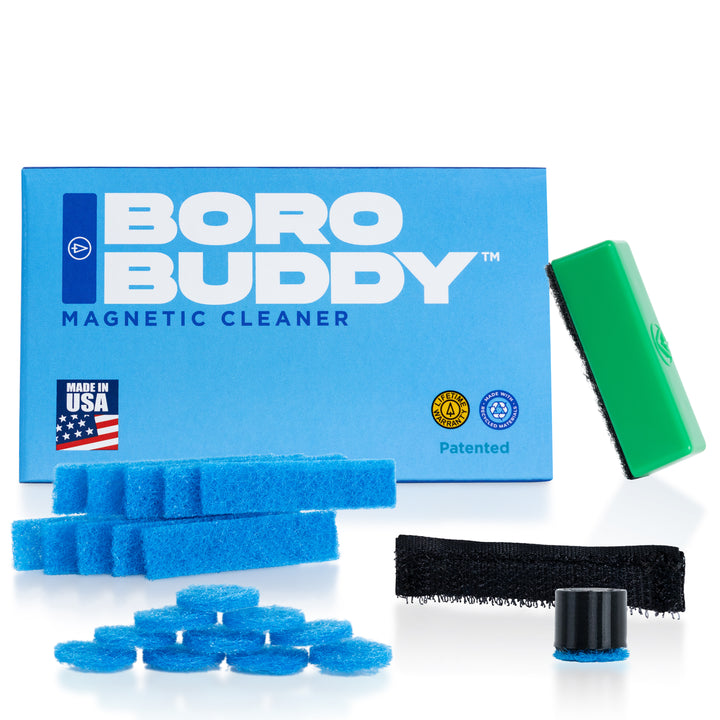 showing BoroBuddy Magnetic Cleaner green set