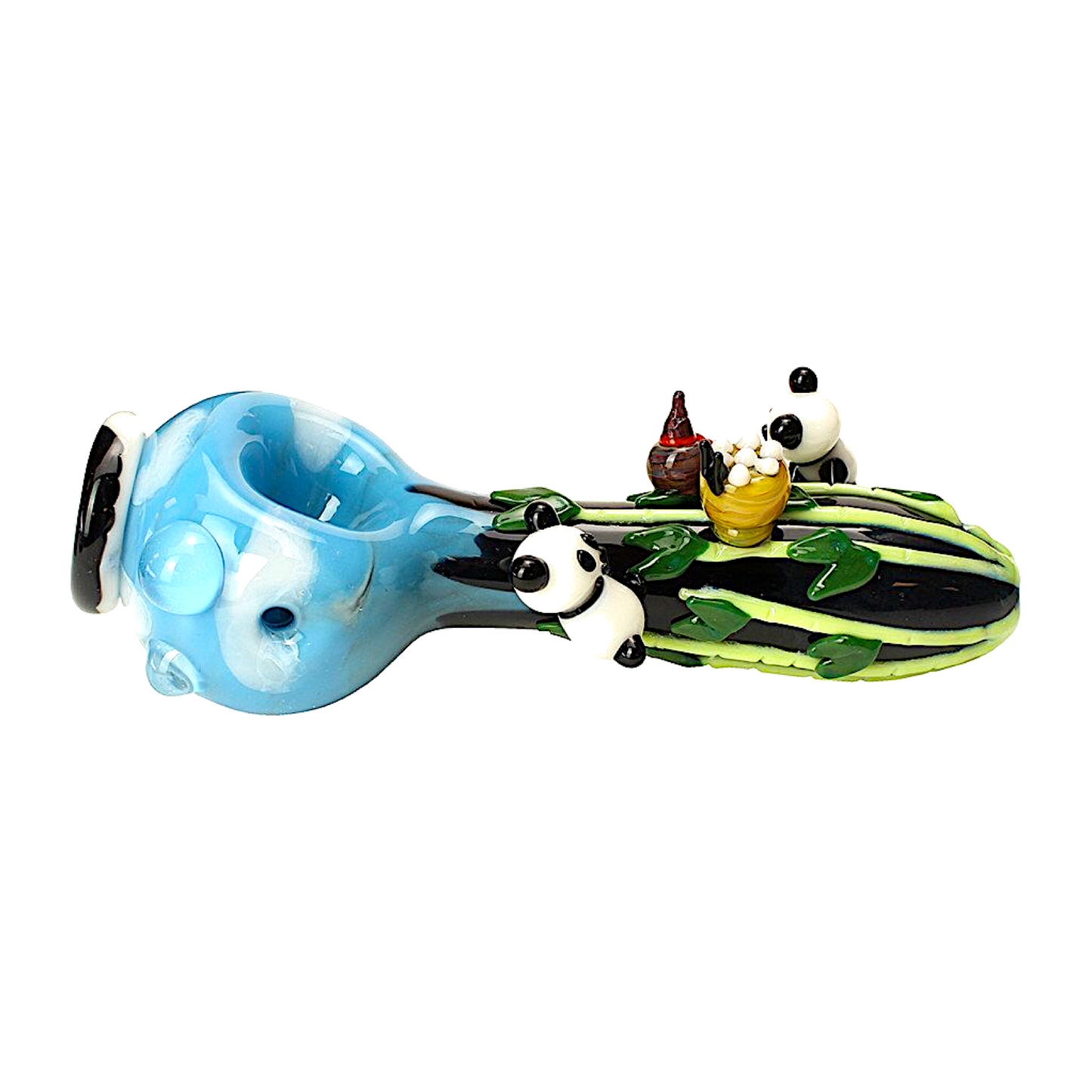 empire glassworks climbing pandas hand pipe F0 9F 90 BC