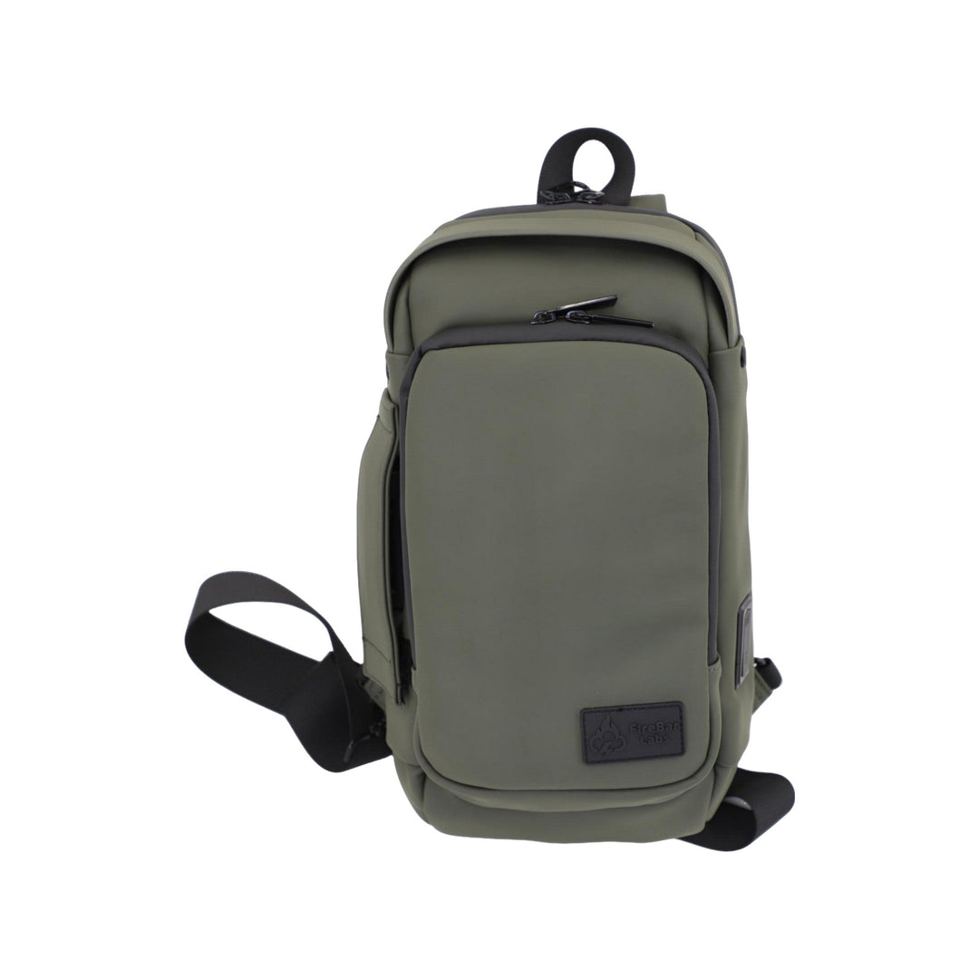 Executive Tech Smell Proof Crossbody w/USB-C Fast Charge Port + Hidden Lock (FireBar Labs x PBAL)