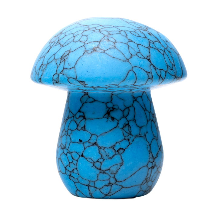 Blue Turquoise Gemstone Mushroom Pipe