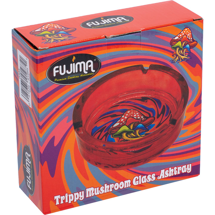 Red Trippy Mushroom Glass AshTray