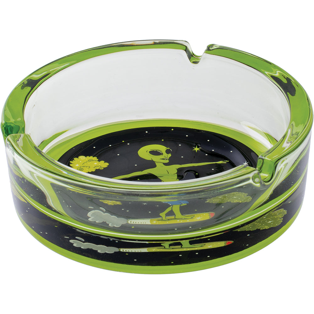 Alien Surfer Glass AshTray