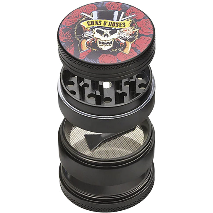 GUNS N' ROSES Skull & Pistol Black Grinder