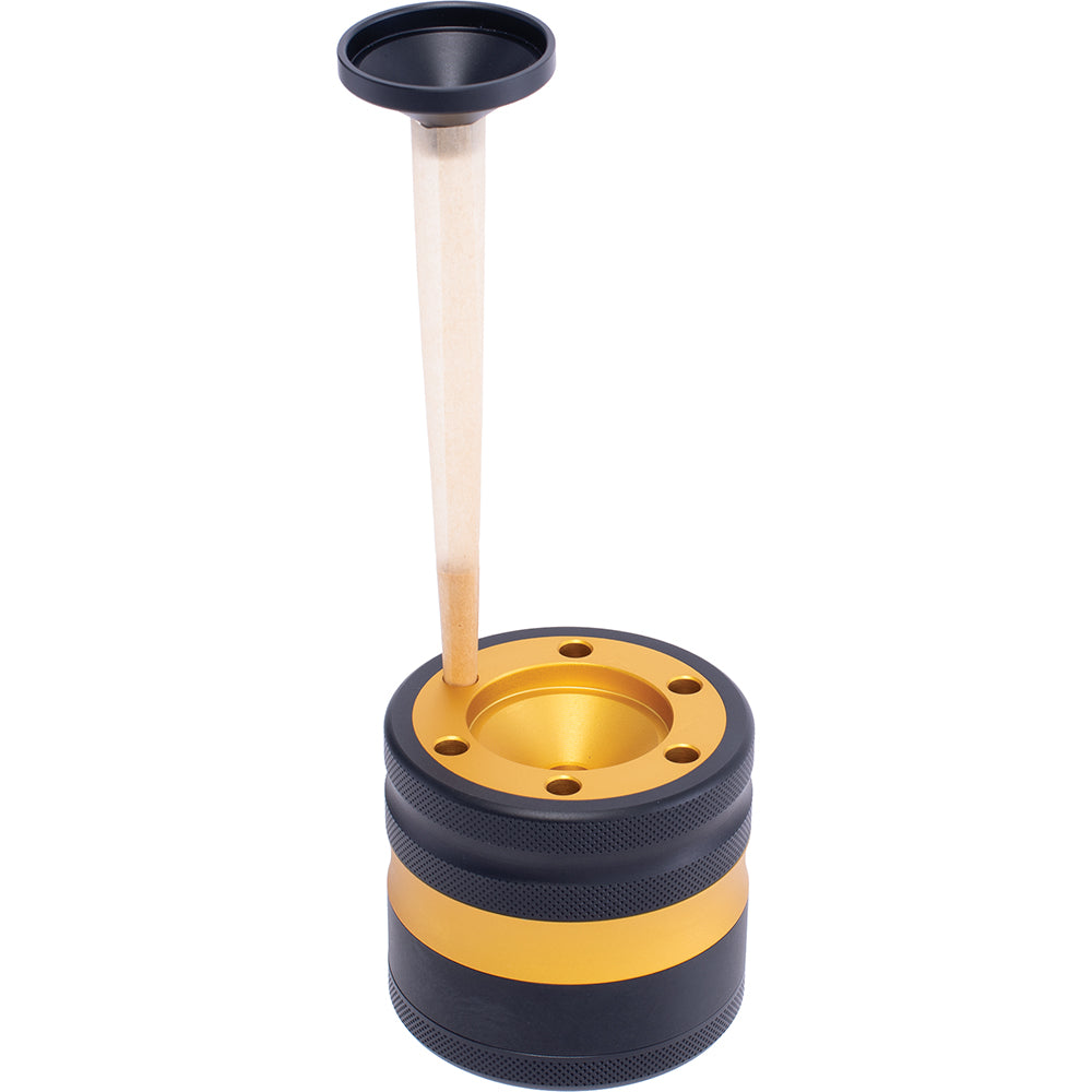 Aluminium Grinder w/ Cone Holder & Funnel