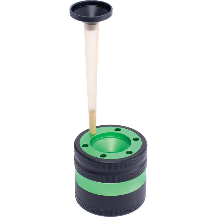 Aluminium Grinder w/ Cone Holder & Funnel