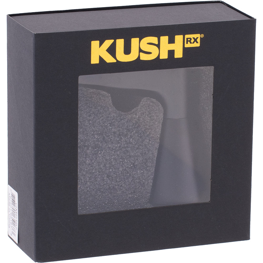 Aluminum and Glass Standing Bubbler Pipe (Black)