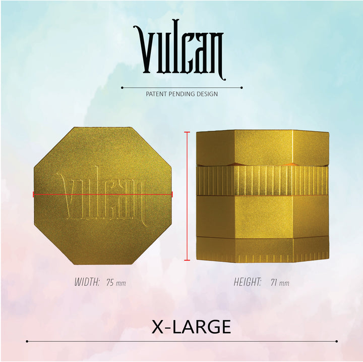 Vulcan 4-Piece Grinder 3" (Gold)
