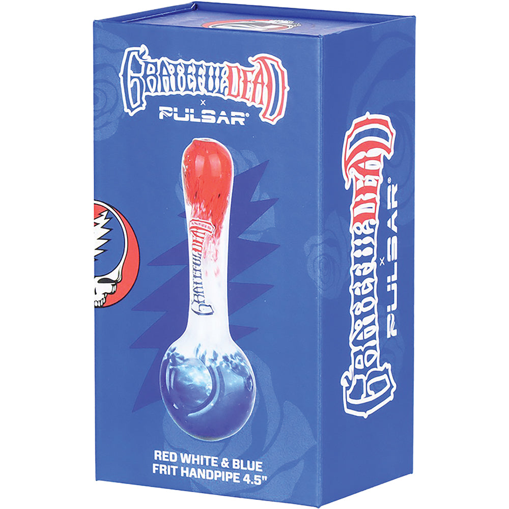 Grateful Dead Frit Glass Spoon Hand Pipe