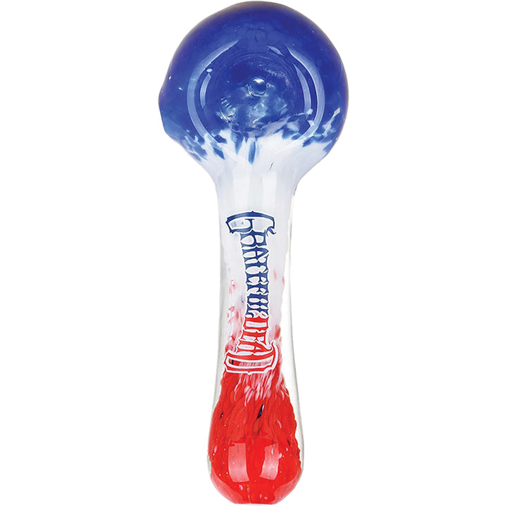 Grateful Dead Frit Glass Spoon Hand Pipe