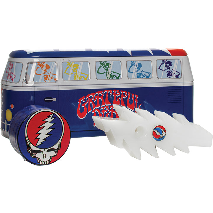 Grateful Dead 'Smoker Kit' with Lightning Bolt Hand Pipe and SYF Grinder