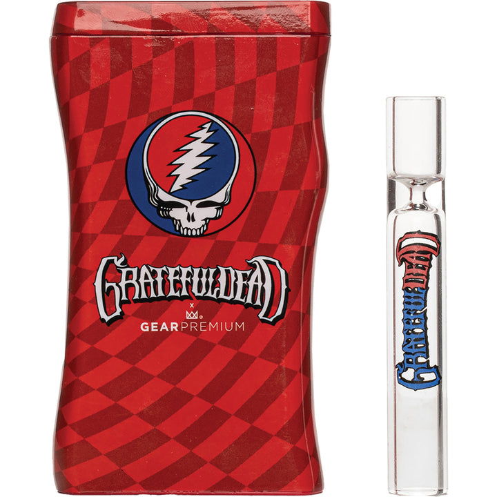 Grateful Dead 'Steal Your Face' Dugout with Glass Chillum