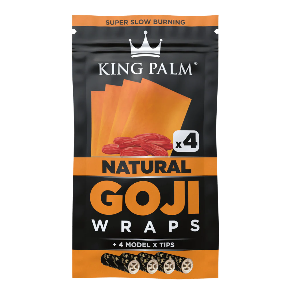 King Palm Goji Berry Wrap (Natural) (60 Wraps)