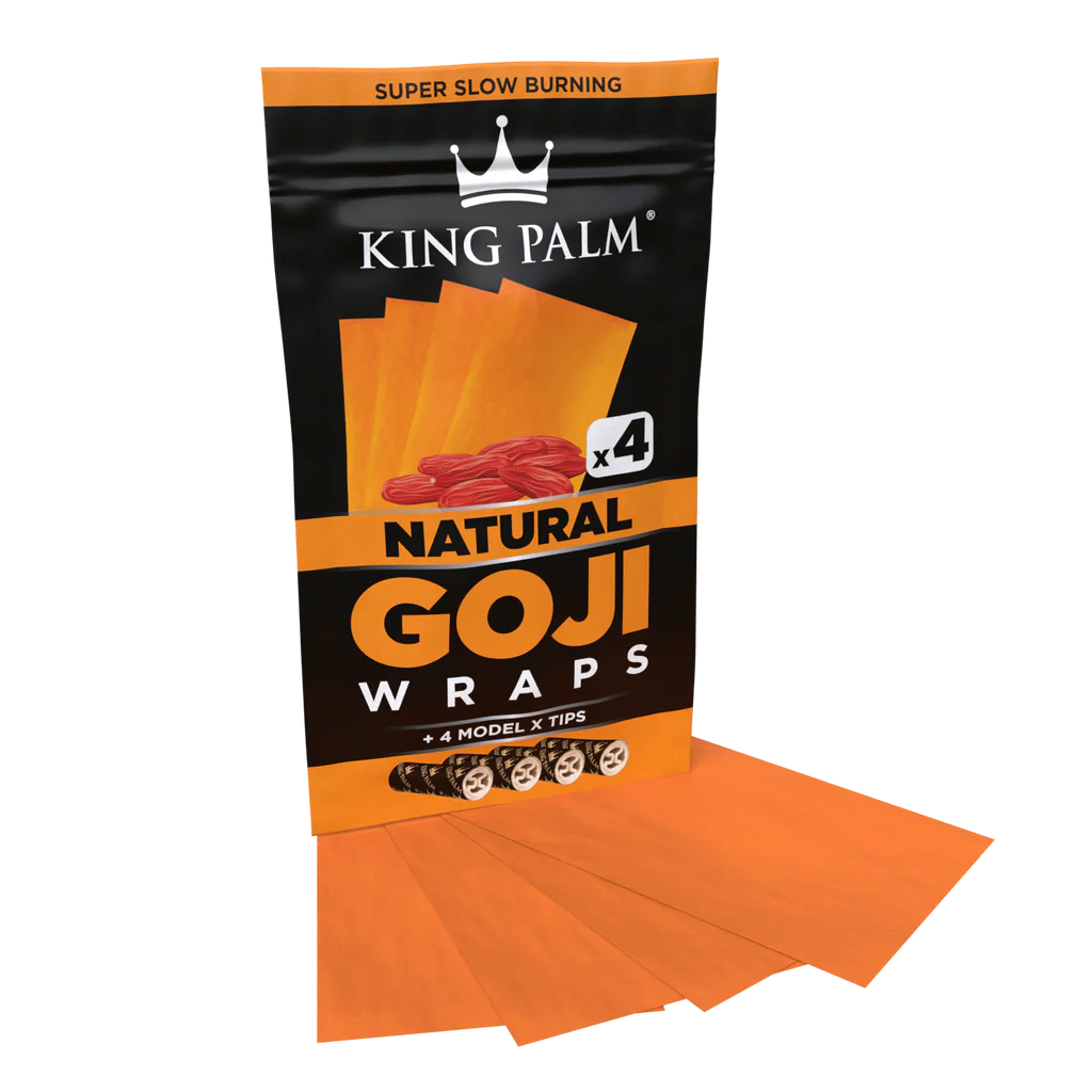 King Palm Goji Berry Wrap (Natural) (60 Wraps)