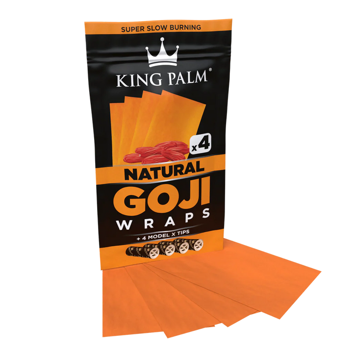 King Palm Goji Berry Wrap (Natural) (60 Wraps)