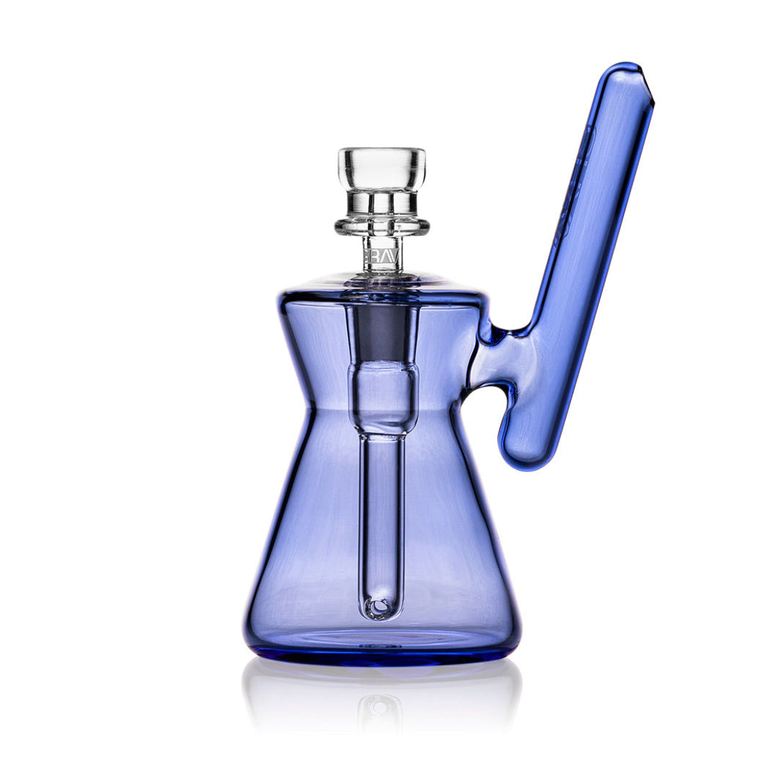 grav hourglass pocket bubbler light cobalt