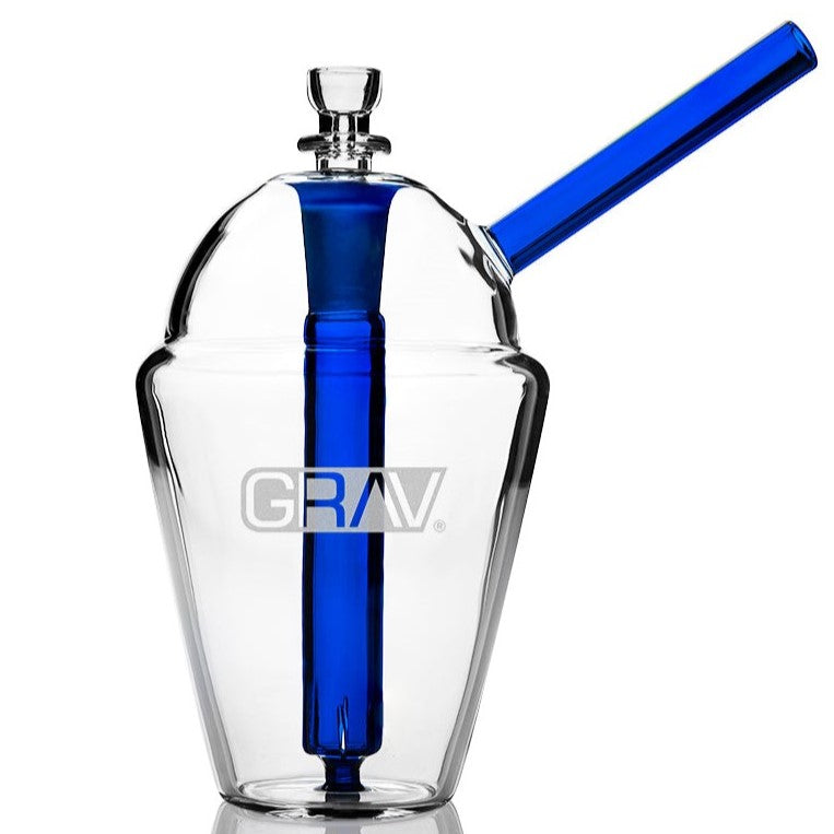 grav slush cup bubbler bong cobalt