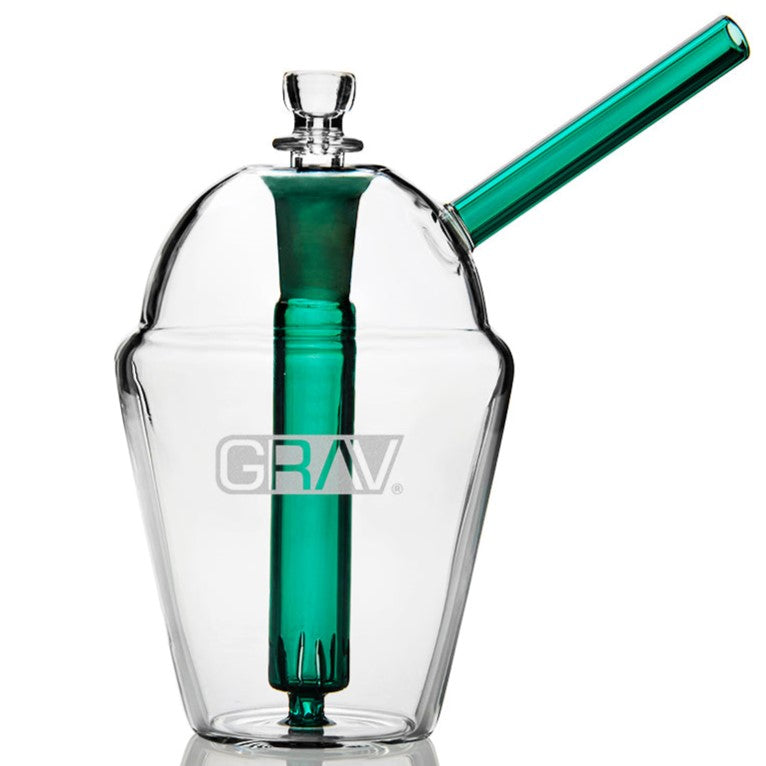 grav slush cup bubbler bong lake green