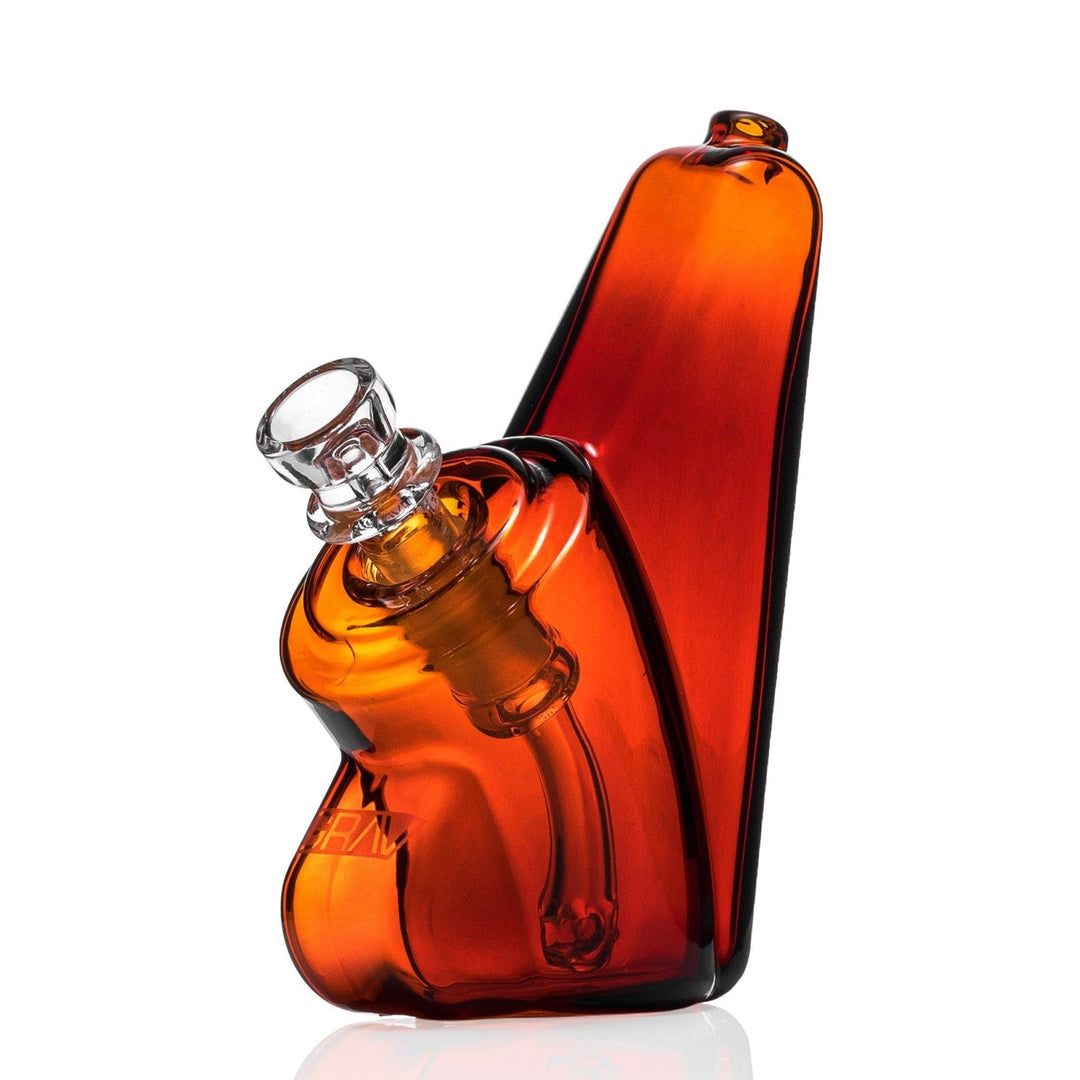 grav wedge bubbler bong amber