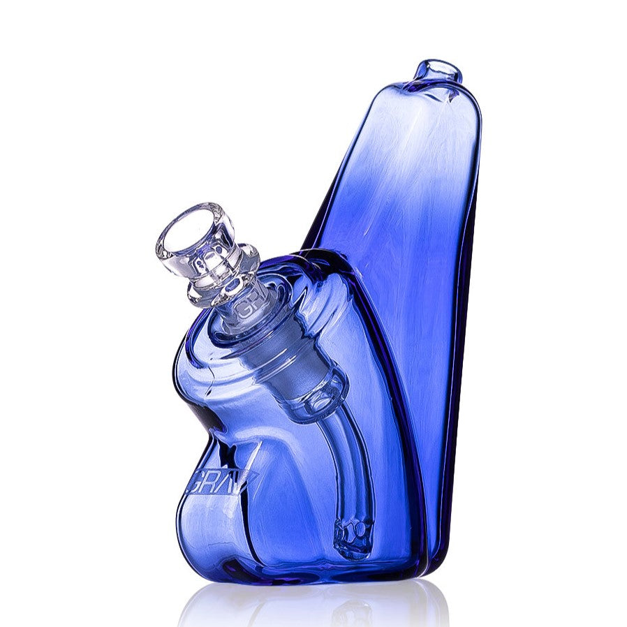 grav wedge bubbler bong light cobalt