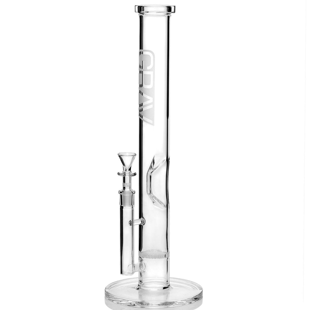 grav 16" straight tube honeycomb perc water pipe