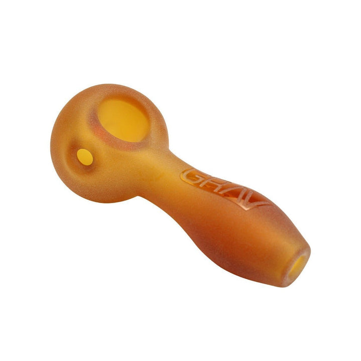 grav sandblasted spoon pipe