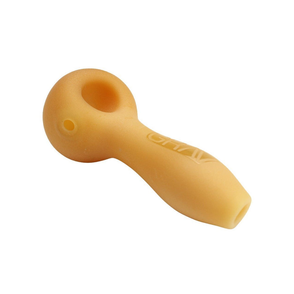 grav sandblasted spoon pipe