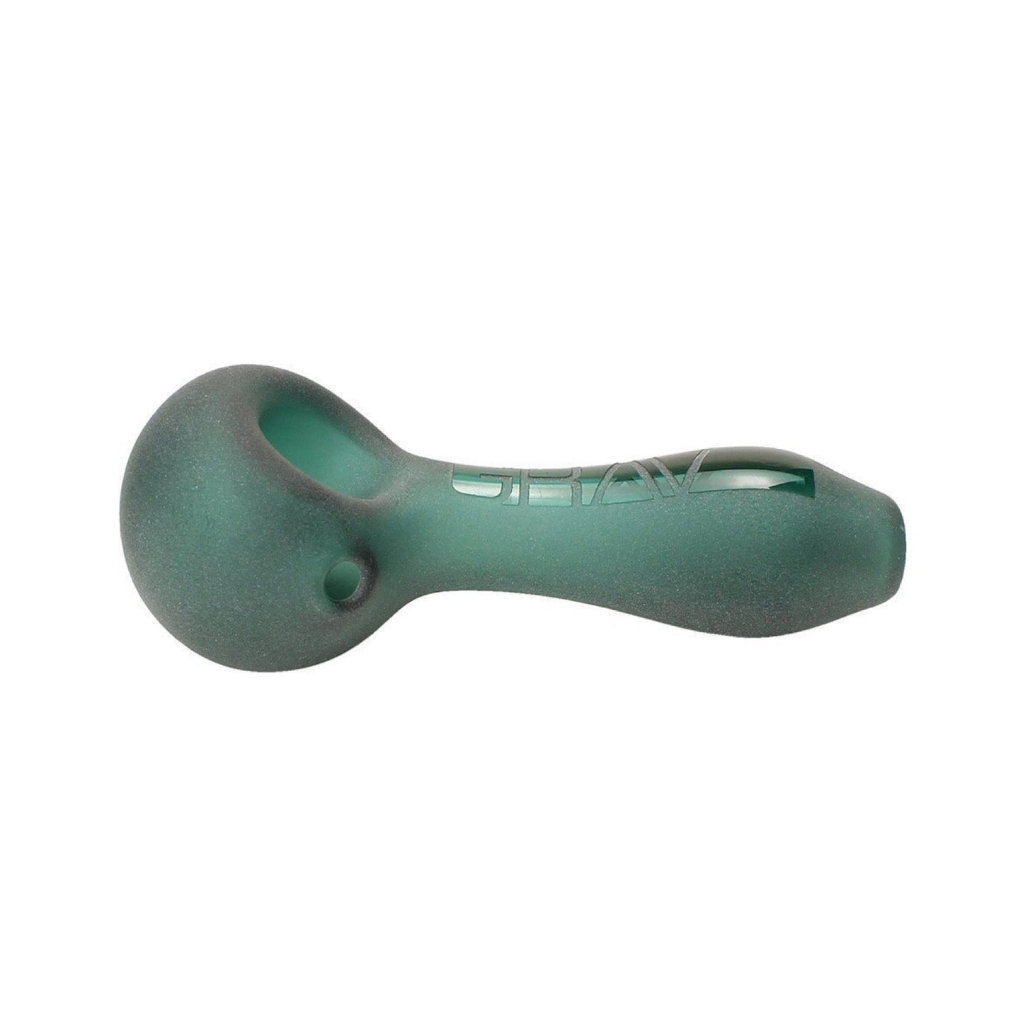 grav sandblasted spoon pipe