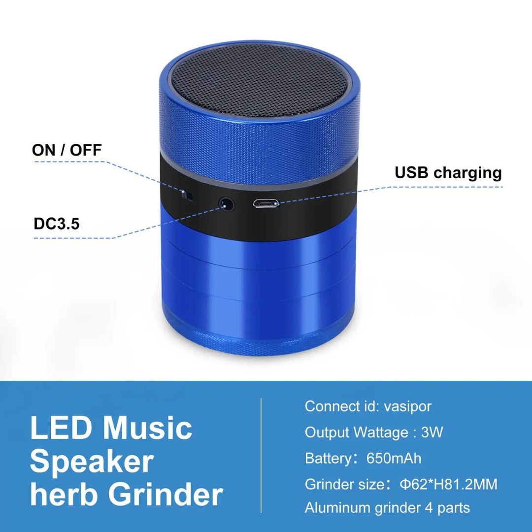 Grinder with Bluetooth Speaker