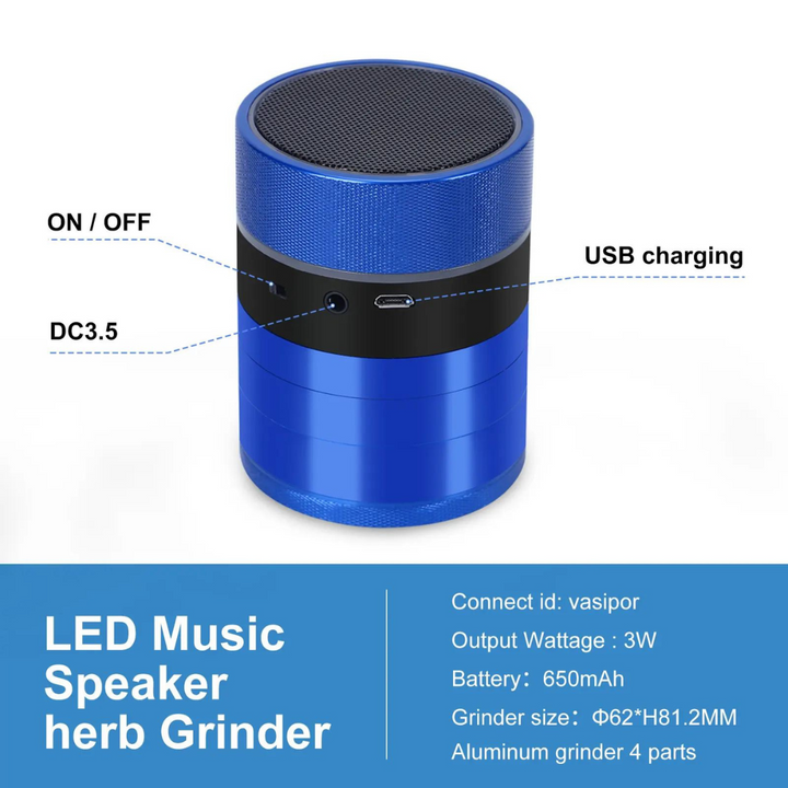 Grinder with Bluetooth Speaker