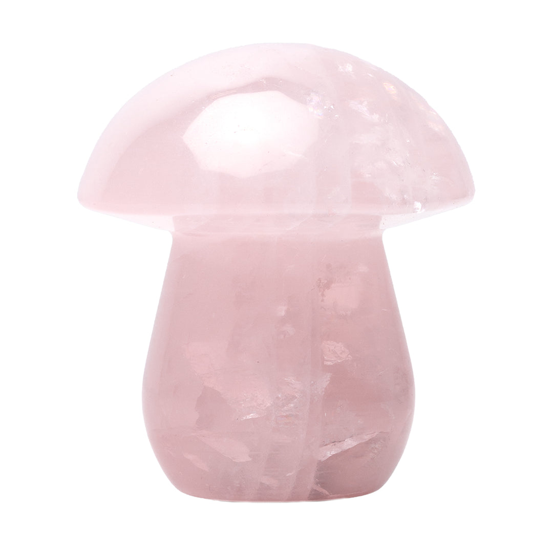 Rose Quartz Gemstone Mushroom Pipe
